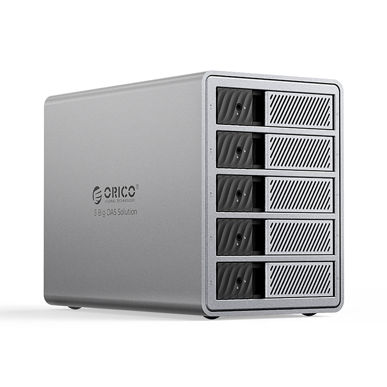 Orico 9858T3 5 Big DAS Solution ProThunder Disk Array with Thunderbolt 3 for 5 x 2.5"/3.5" SATA HDD/SSD - Gray