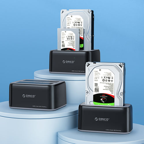 Orico 6829C3 Docking Station for 2 x 2.5"/3.5" SATA HDD/SSD - Black