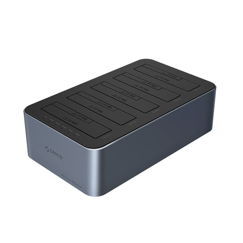 Orico 6656C3-C 5-Bay Docking Station with Offline Clone Function 2.5"/3.5" SATA HDD/SSD - Gray