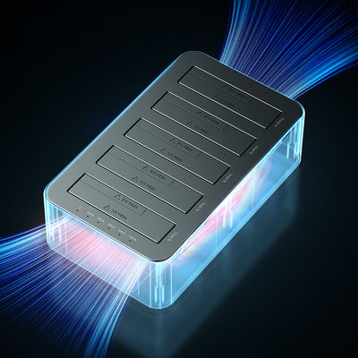 Orico 6656C3-C 5-Bay Docking Station with Offline Clone Function 2.5"/3.5" SATA HDD/SSD - Gray