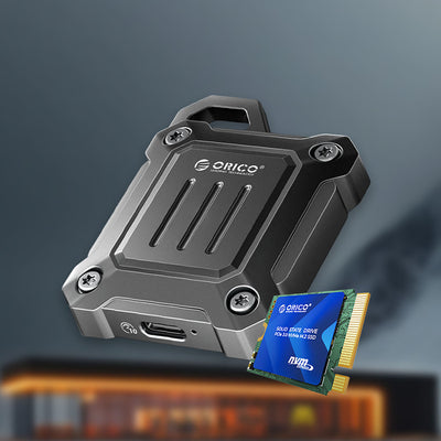 Orico XAM2 M.2 2230 USB-C 3.2 Tactical Reinforced Disk Bay - Black