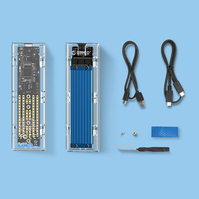 Orico TCM2-C3 M.2 NVME to USB-C 10Gb/s Disk Drive - Blue