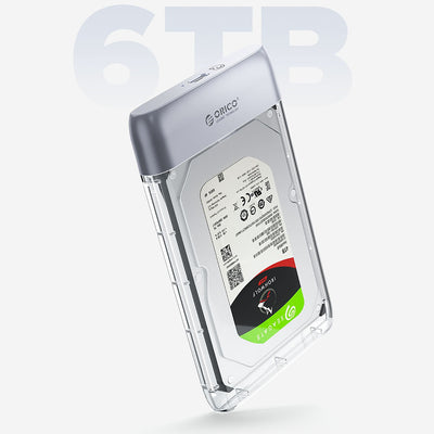 Orico TX25C3 2.5" HDD/SSD USB-C 5Gb/s Disk Drive - Transparent