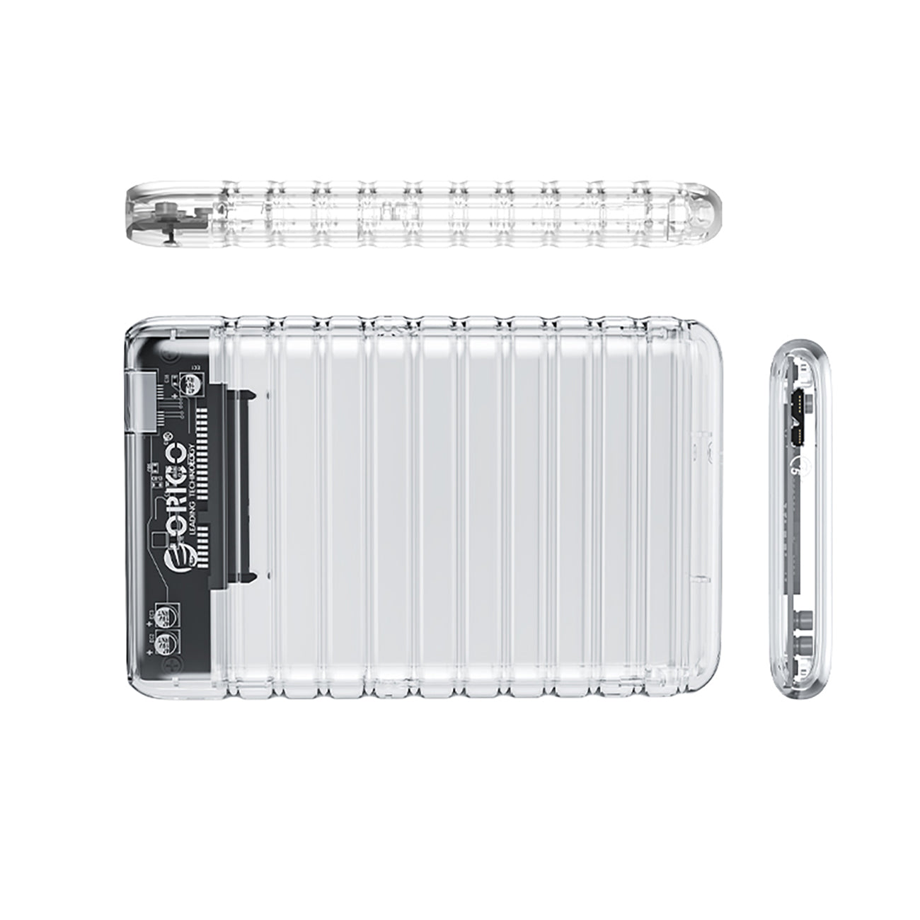 Orico 2139U3-V1 2.5&quot; HDD/SSD USB Micro-B 5Gb/s Disk Drive - Transparent