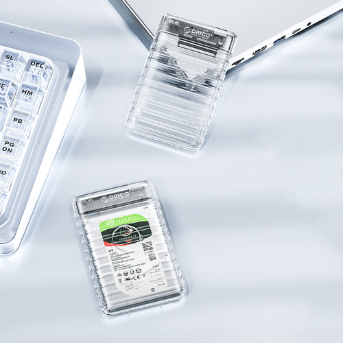 Orico 2139U3-V1 2.5&quot; HDD/SSD USB Micro-B 5Gb/s Disk Drive - Transparent