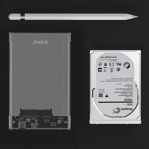Orico 2139C3 2.5" HDD/SSD USB-C 5Gb/s Disk Drive - Transparent