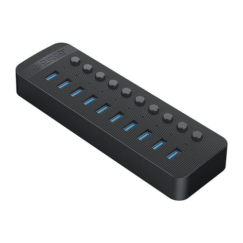Orico CT2U3-10AB 10x USB-A 3.0 Hub with Switches - Black