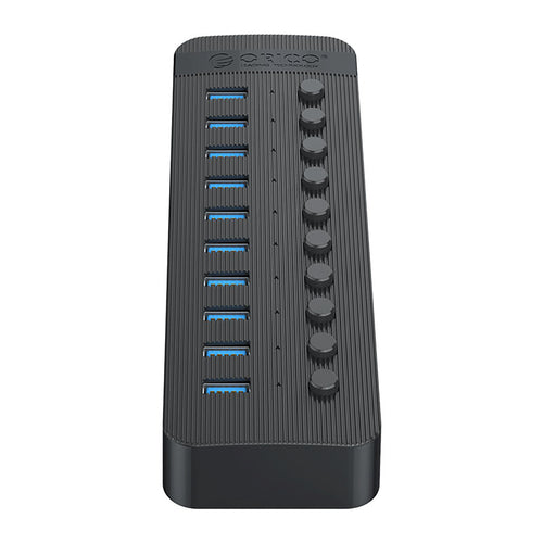 Orico CT2U3-10AB 10x USB-A 3.0 Hub with Switches - Black