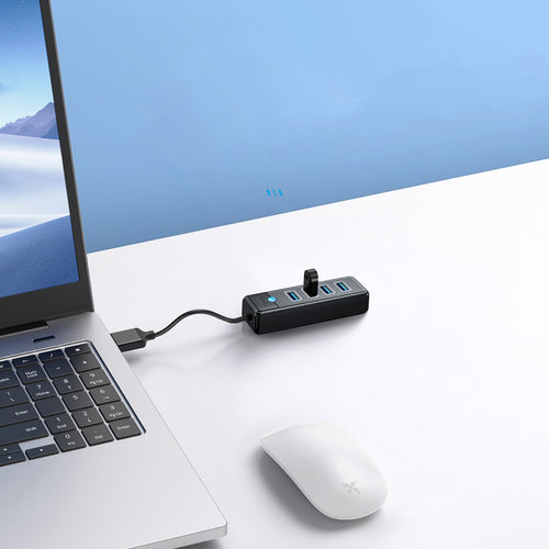 Hub Orico PW4U-U3 USB-A / 4x USB-A 3.0 - black