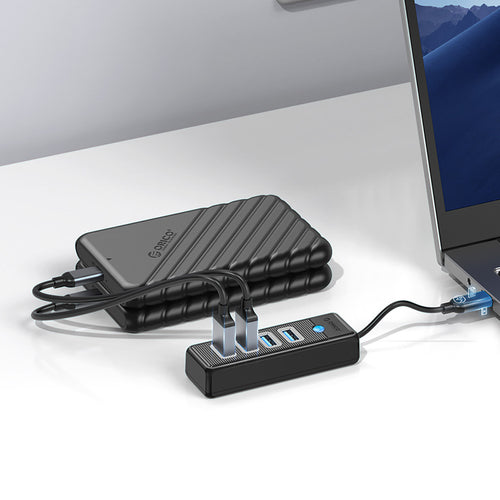 Orico PW4U-C3 USB-C / 4x USB-A 3.0 Hub - Black