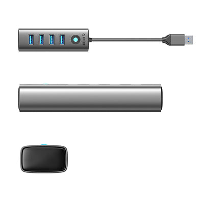 Hub Orico PDD4U-U3 4x USB-A 3.0 - gray