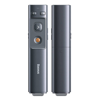 Baseus Orange Dot Multifunctionale remote control for presentation, with a laser pointer - gray - Product Image 2