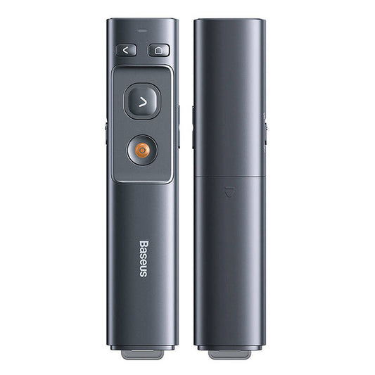 Baseus Orange Dot Multifunctionale remote control for presentation, with a laser pointer - gray - Product Image 2