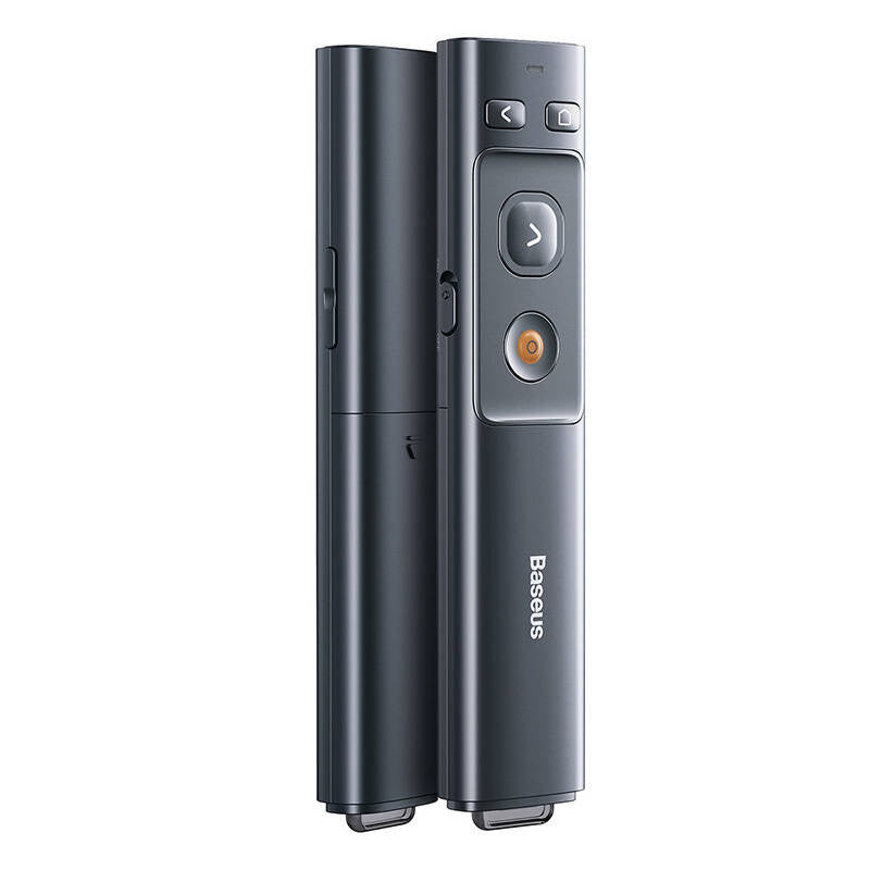Baseus Orange Dot Multifunctionale remote control for presentation, with a laser pointer - gray - Product Image 3