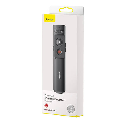 Baseus Orange Dot Multifunctionale remote control for presentation, with a laser pointer - gray - Product Image 4