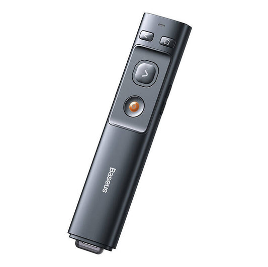 Baseus Orange Dot Multifunctionale remote control for presentation, with a laser pointer - gray - Product Image 1