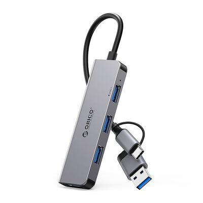 Orico YSA5-U3 USB-A/USB-C Hub Docking Station 3x USB-A 2.0 + 1x USB-A 3.0 - Gray