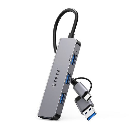 Orico YSA5-U3 USB-A/USB-C Hub Docking Station 3x USB-A 2.0 + 1x USB-A 3.0 - Gray