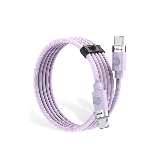 Orico CDX 60W 3A Power Delivery USB-C - USB-C 1m Cable - Purple