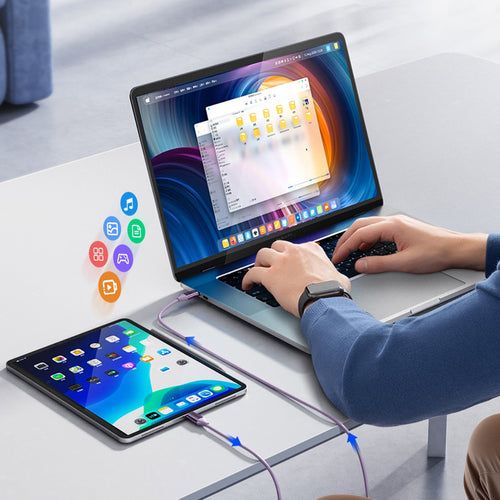 Orico CDX 60W 3A Power Delivery USB-C - USB-C 1m Cable - Purple