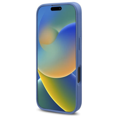 Guess 4G Flowers Print MagSafe case for iPhone 16 Pro - blue