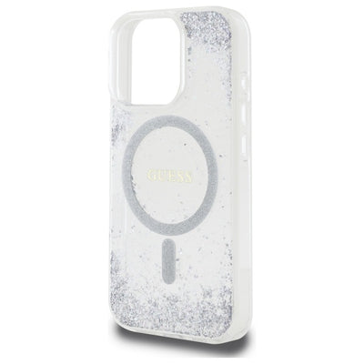 Guess Resin Gradient Glitter MagSafe case for iPhone 16 Pro - silver