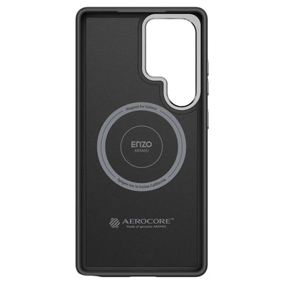 Spigen Enzo Aramid GP-FPS938PGABW Silicone Case with Built-in MagFit Ring for Samsung Galaxy S25 Ultra - Black