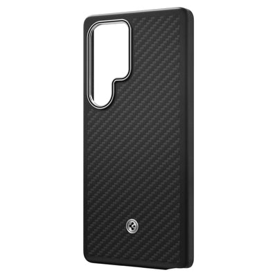 Spigen Enzo Aramid GP-FPS938PGABW Silicone Case with Built-in MagFit Ring for Samsung Galaxy S25 Ultra - Black