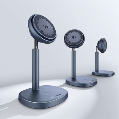 Baseus Orbit 2 Pro MagSafe Qi2 20W 2 in 1 Inductive Charger with Cooling - Gray