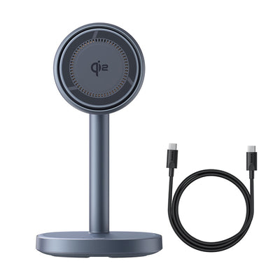 Baseus Orbit 2 Pro MagSafe Qi2 20W 2 in 1 Inductive Charger with Cooling - Gray