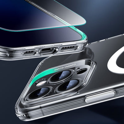 ESR Classic Pro Set Halolock MagSafe Case for iPhone 16 Pro Max - Clear