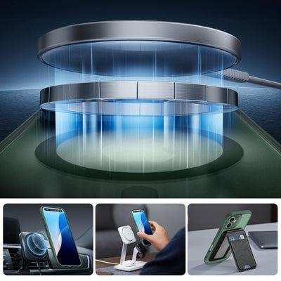 ESR Classic Pro Set Halolock MagSafe iPhone 16 Case - Green