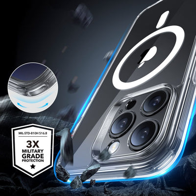 ESR Classic Pro Set Halolock MagSafe Case for iPhone 16 Pro - Clear