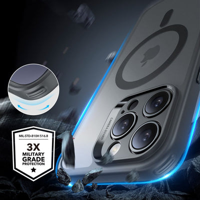 ESR Classic Pro Set Halolock MagSafe iPhone 16 Pro Case - Gray