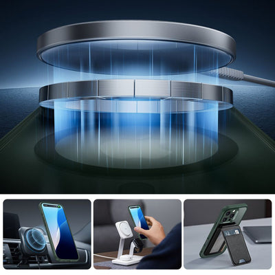 ESR Classic Pro Set Halolock MagSafe iPhone 16 Pro Case - Green