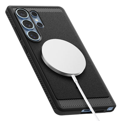 Spigen Rugged Armor Mag Case for Samsung Galaxy S25 Ultra - Black