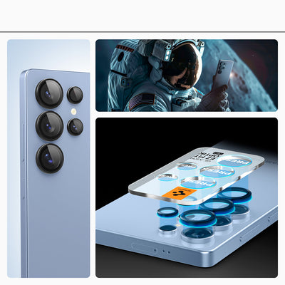 Spigen Optik Pro GLAS.TR EZ FIT 2-pack Camera Cover for Samsung Galaxy S25 Ultra - Black