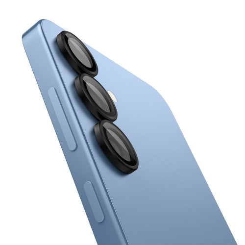Spigen Optik Pro GLAS.TR EZ FIT 2-pack Camera Cover for Samsung Galaxy S25 - Black
