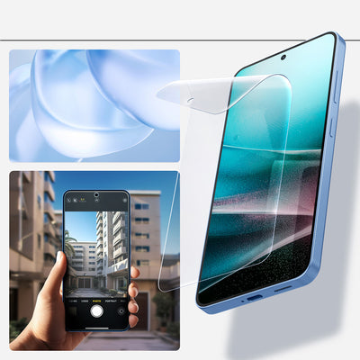 Spigen ELITE SHIELD EZ FIT Hybrid Glass for Samsung Galaxy S25 - Transparent