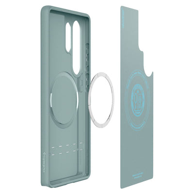 Caseology Parallax Mag MagSafe Case for Samsung Galaxy S25 Ultra - Green — Spigen