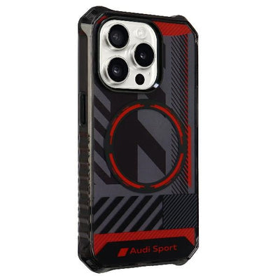 Audi IML Sport MagSafe Case iPhone 15 Pro 6.1&quot; black/black hardcase AU-IMLMIP15P-RSQ/D2-BK