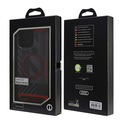 Audi IML Sport MagSafe iPhone 16 Pro Max 6.9&quot; black/black hardcase AUS-IMLMIP16PM-RSQ/D2-BK