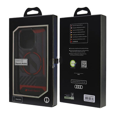 Audi IML Sport MagSafe iPhone 16 Pro 6.3&quot; black/black hardcase AUS-IMLMIP16P-RSQ/D2-BK