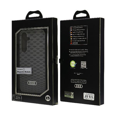 Audi IML Stitching Pattern MagSafe Case S24 S921 black/black hardcase AU-IMLMS24-Q5/D3-BK