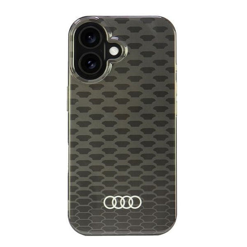 Audi IML Stitching Pattern MagSafe iPhone 16 6.1&quot; black/black hardcase AU-IMLMIP16-Q5/D3-BK