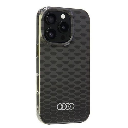 Audi IML Stitching Pattern MagSafe iPhone 16 Pro 6.3&quot; black/black hardcase AU-IMLMIP16P-Q5/D3-BK