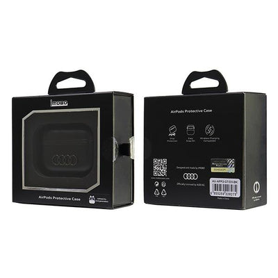 Audi Leather Big Logo AirPods Pro 2 cover black/black AU-APP2-GT/D3-BK