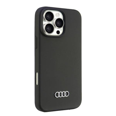 Audi Silicone Case iPhone 16 Pro Max 6.9&quot; black/black hardcase AU-LSRIP16PM-Q3/D1-BK