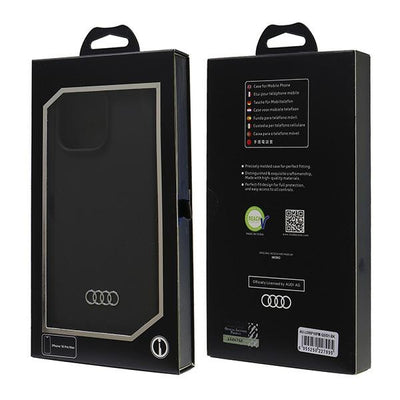 Audi Silicone Case iPhone 16 Pro Max 6.9&quot; black/black hardcase AU-LSRIP16PM-Q3/D1-BK