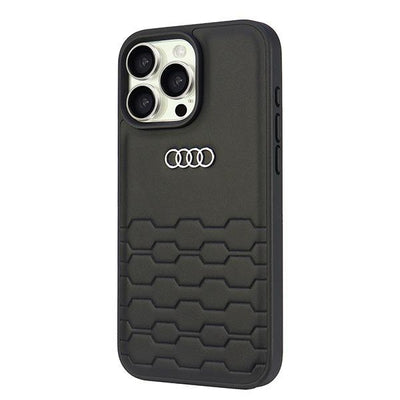 Audi Synthetic Leather iPhone 16 Pro Max 6.9&quot; black/black hardcase AU-TPUPCIP16PM-GT/D2-BK
